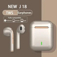 J18 Wireless Earphone Bluetooth Headset 9D Noise Reduction Gaming Headset With Microphone TWS Ear Buds Hands-free Earbuds New 1