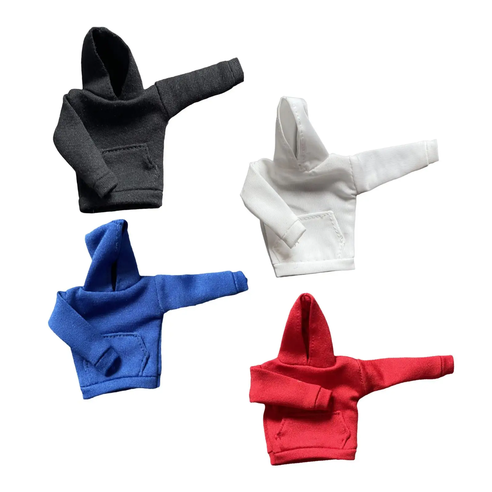 

Fashion 1/12 Scale Hoodie Sweater Clothes for 6" Soldiers Figures Doll Model Dress up Accessory
