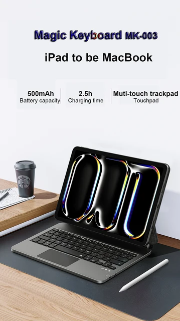 WiWU New Magic Keyboard for iPad Air 13 11 2024 Pro 11 13
