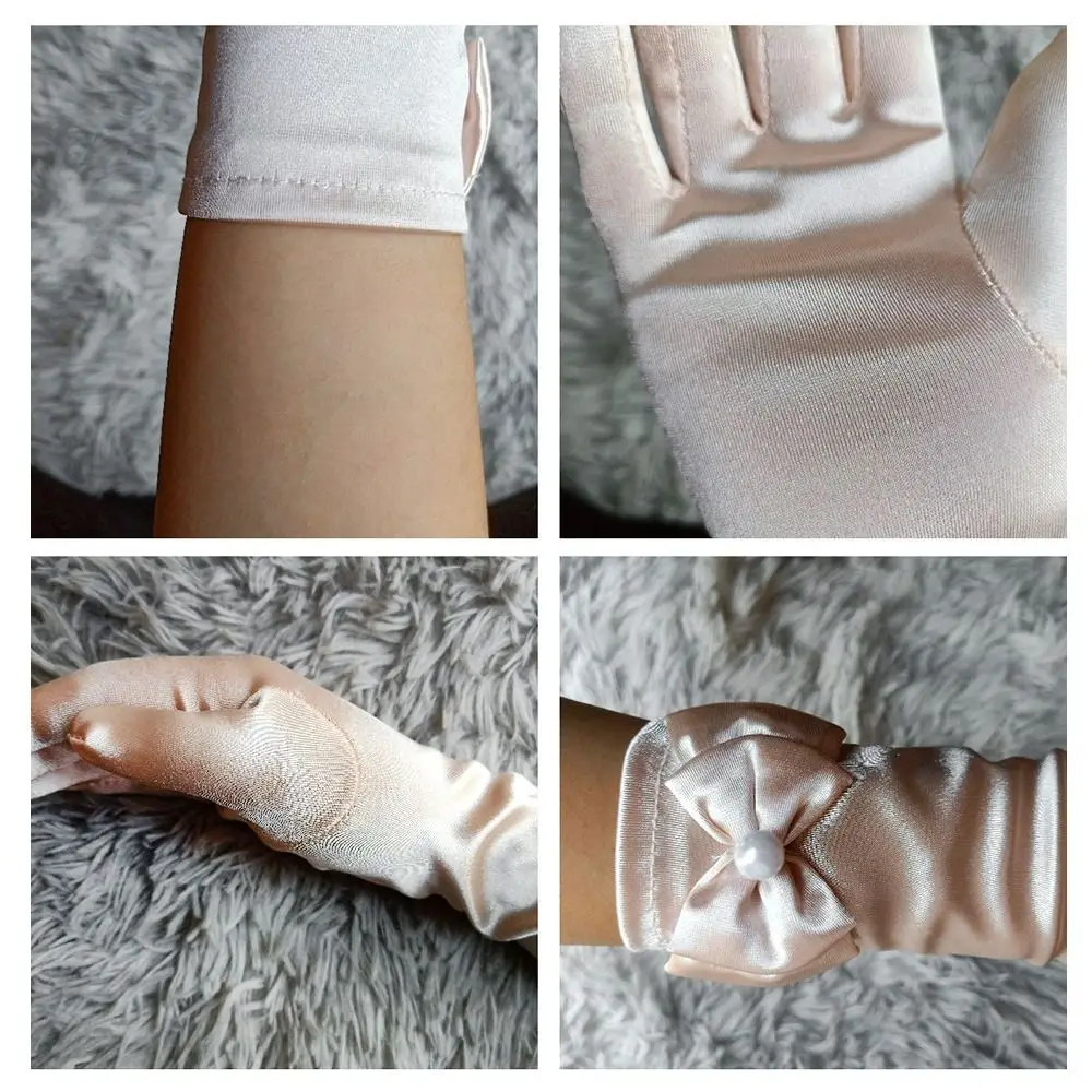 Polyester Princess Dance Performance Gloves for Kids