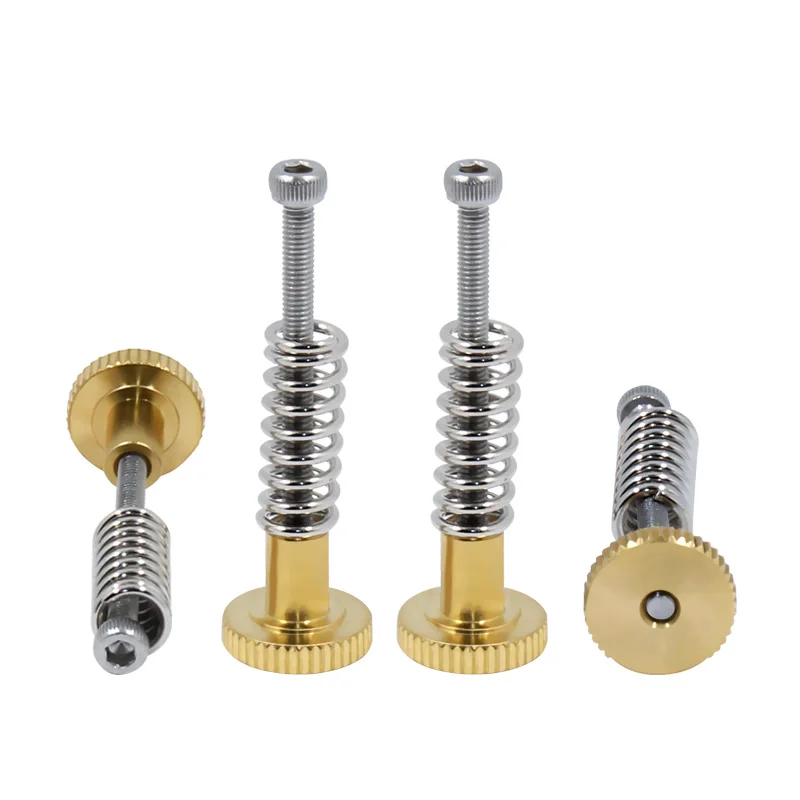 

4pcs 3D printer DIY accessories M3*45 screw leveling assembly spring knob hand screw nut kit