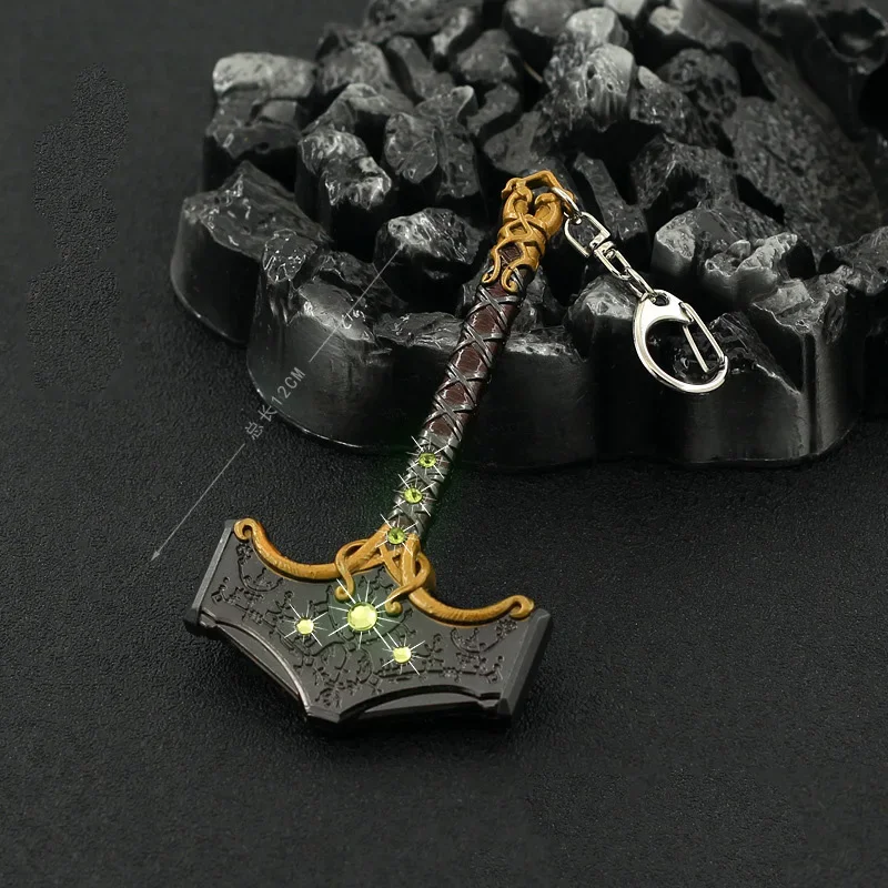 

God of War Weapon Zeus Blade of Olympus Kratos Blades of Chaos Uncut Game Katana Swords Samurai Keychain Model Gift Toy for Boys