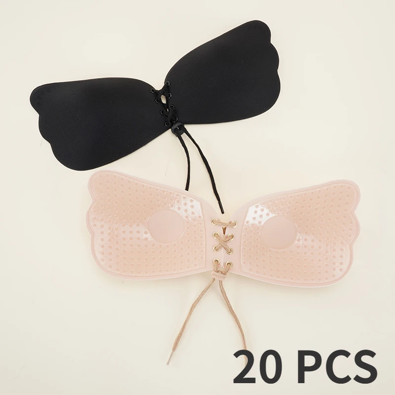 

20PCS Large Size Strapless Bra Adhesive Sticky Push Up Bras For Women Rabbit Brassiere Lingerie Invisible Women Hot