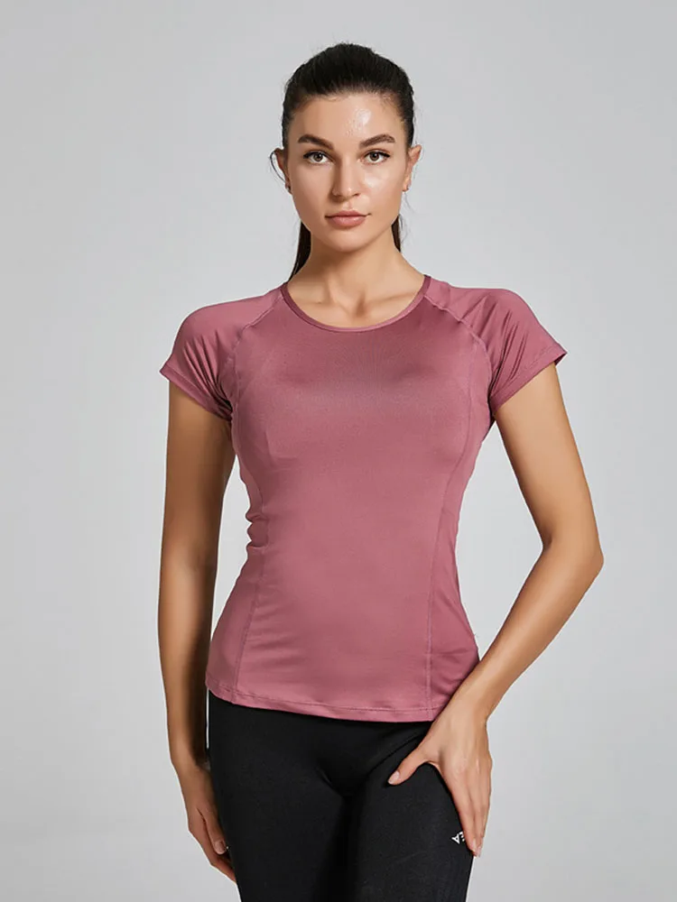 T-shirt de sport à manches courtes pour femme, fitness, entraînement en Y,  exercice, gym, musculation, yoga, course à pied, t-shirts 07 - AliExpress