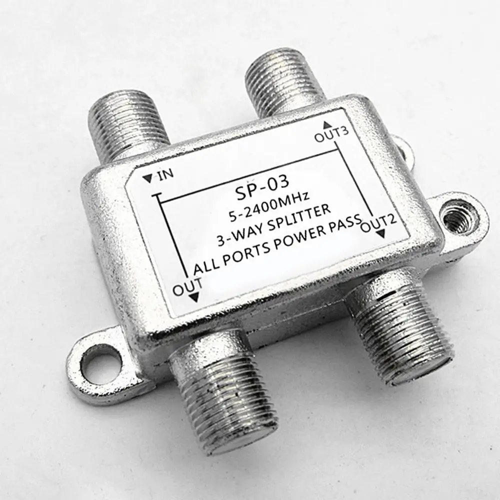 TV Antenna Satellite Splitter Cable Signal Receiver