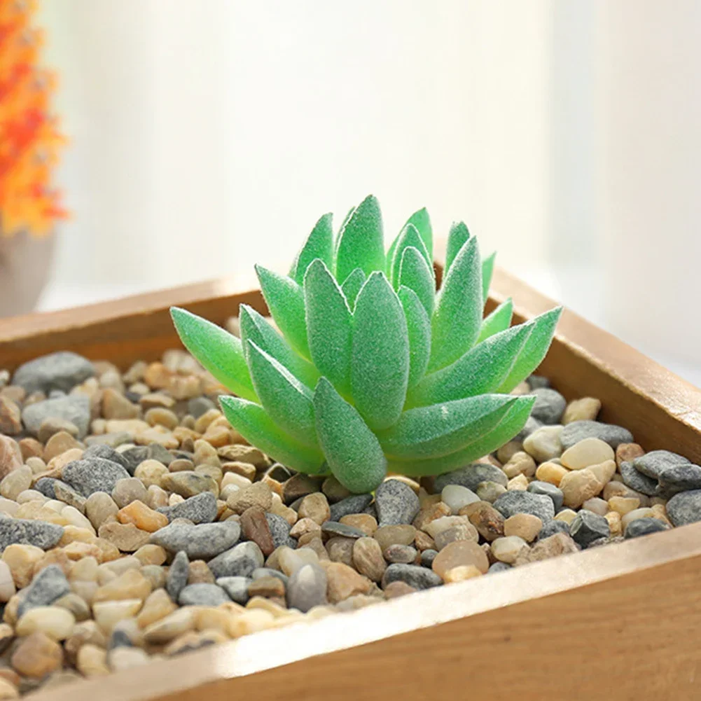 Mini Künstliche Sukkulenten Strömten Simulation Pflanze Gefälschte Kaktus Lotus Landschaft Dekorative Ornamente Home Garten Decor – Detail 20