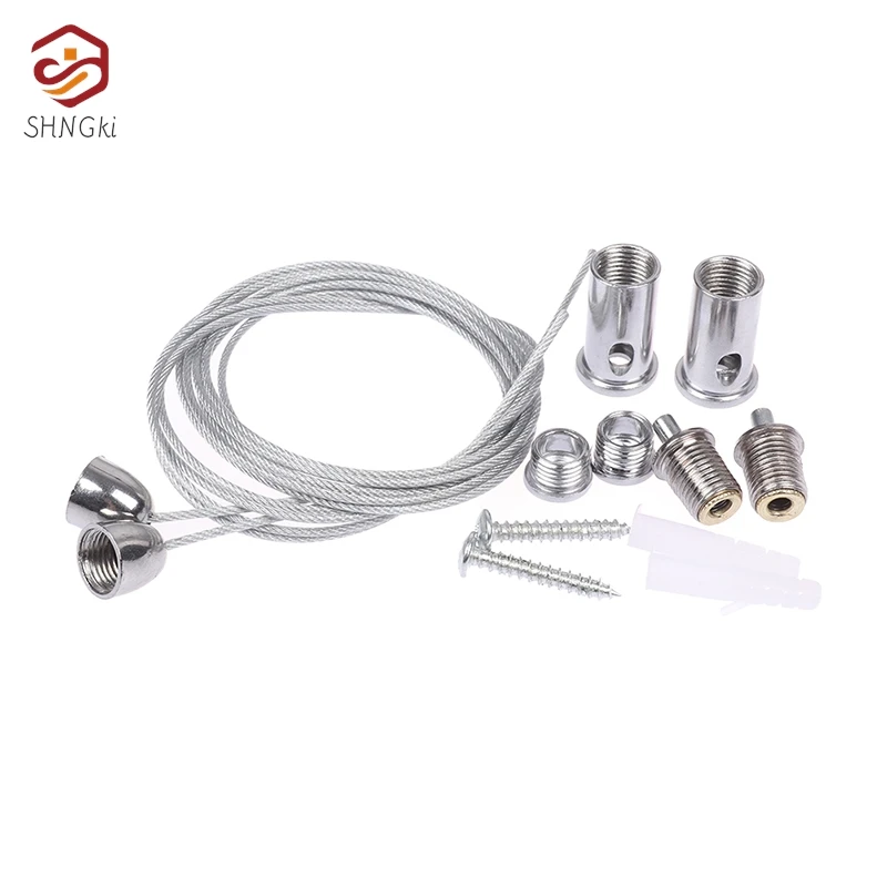 2 Wires/set 100cm Metal Cable For Lifting Various Panel Lights Used Widely Office Lighting Fittings