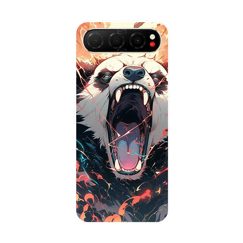 Nubia Air 5G TPU Soft Floral Panda Protective Phone Case
