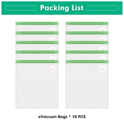 eSUN Filament Storage Kit: Vacuum-Sealed Bag for Dry, Moisture-Free 3D Printing Materials (EVacuum 10PCS Bags)