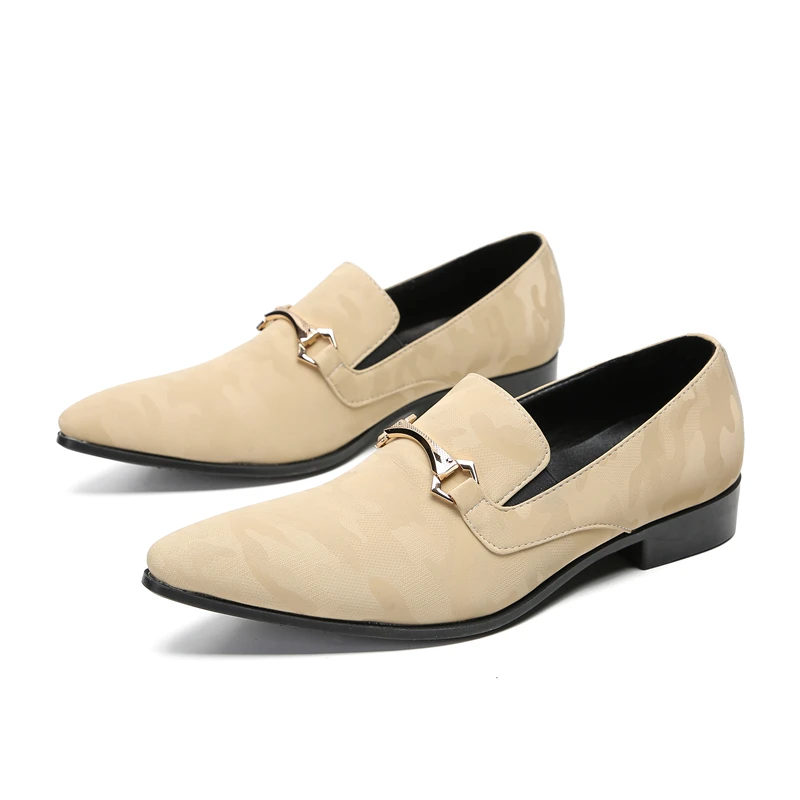 

Italian Autumn and Winter Evening Shoes Original Pointed Toe Solid Color Banquet Shoes Leisure Cow Leather Men Business Shoes
