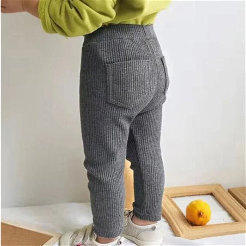 

Girls Leggings Knitted Children Long Pants Autumn Infant Toddler Girls Leggings Baby Bottoms Trousers