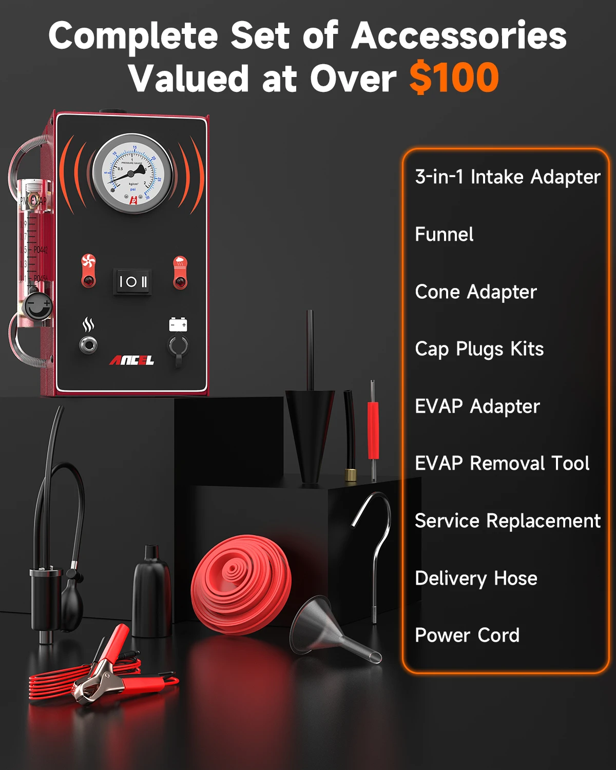 Wykrywacz dymu używany na elementach pojazdu