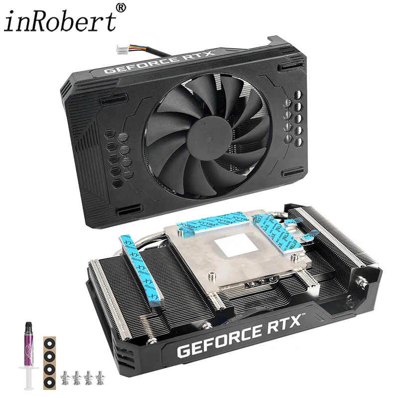 Placa de Vídeo Ventilador para Pny Rtx 3060 Gpu Dissipador de Calor com Substituição do Ventilador Retrofit Nvidia Rtx A4000 Placa Gráfica Refrigerador de Calor