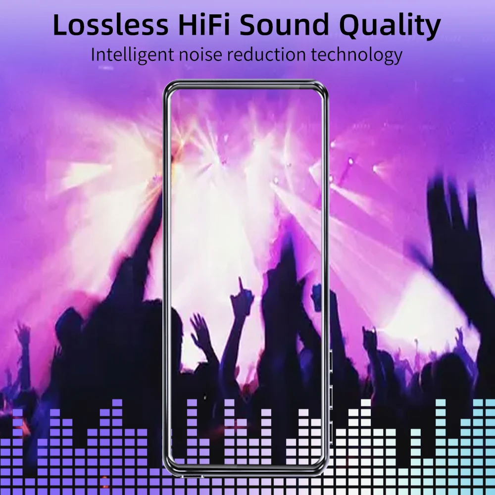MP4 Player Deelife MP4 with Touch Screen MP 4 MP3 Player Bluetooth 5.0 Music Supports Hebrew music player mini media player
