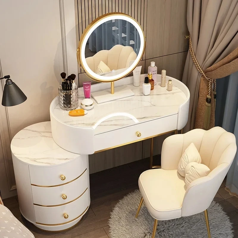 Storage Luxury Vanity Table Girls Nordic Modern Multifunctional Vanity Table Organizers Modern Comoda Pra Quarto Furniture