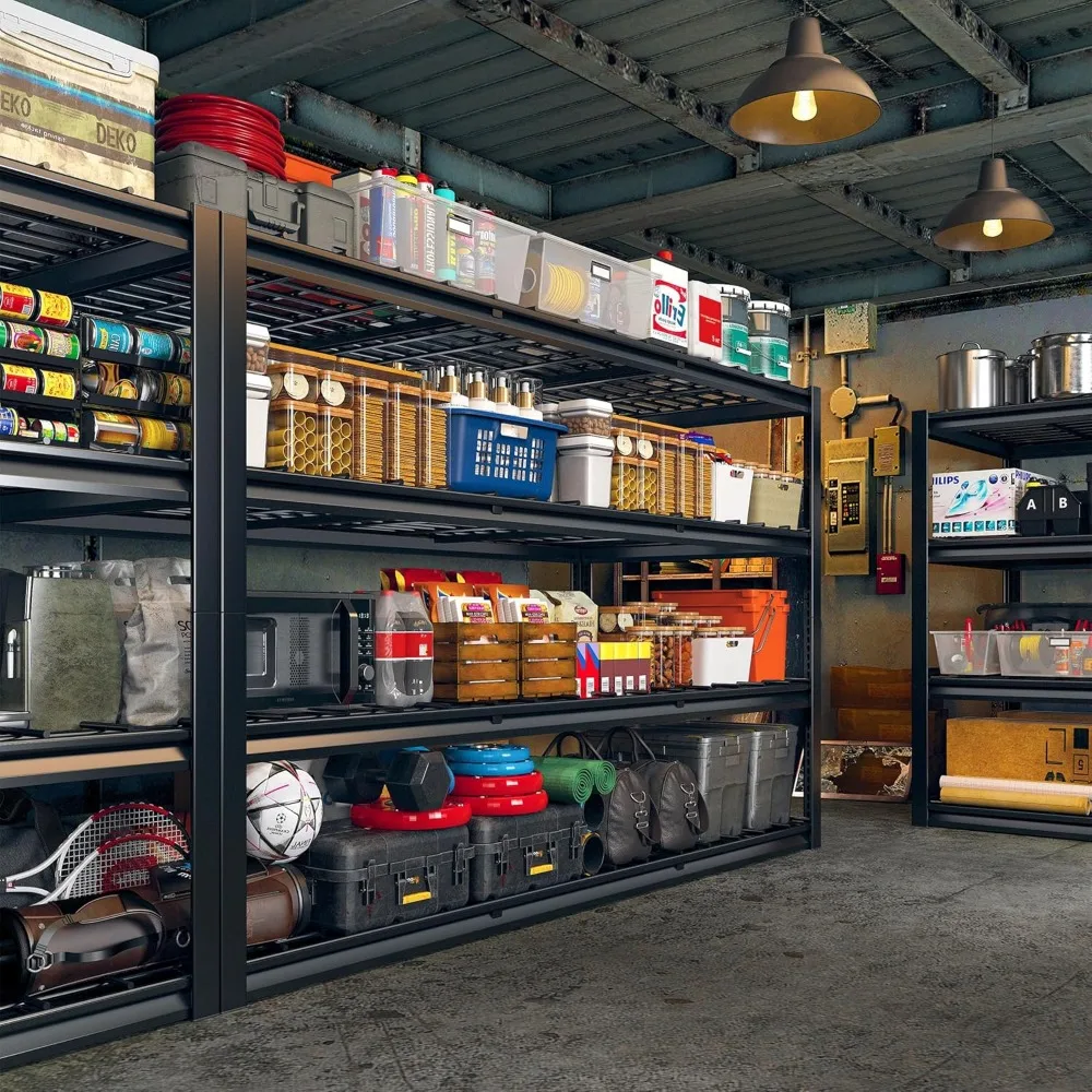 60" W Garage Shelving Heavy Duty Storage Shelves 2500 LBS Commercial Metal Shelving Units and Storage Rack Shelf for Garage 3