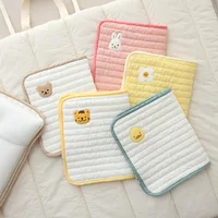 Cartoon Pillowcase for Baby Breathable Cotton Pillow Dustproof Case Embroidered Flat Pillow 30x50cm Infant Pillow Cover 1