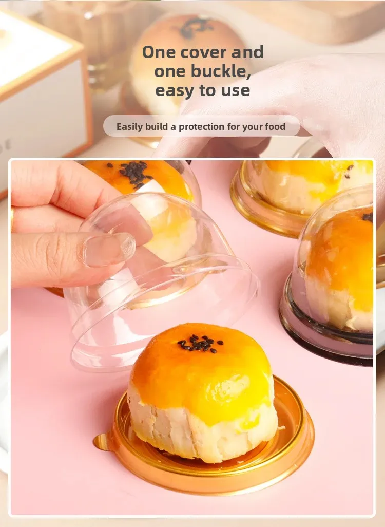 50pcs Clear Cake Boxes Mini Dessert Display Containers Cupcake Pastry Dome Lids Airtigh... - SKU CCB01453 - UGI Packaging