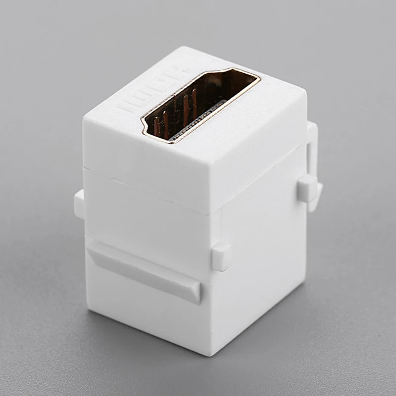 HDMI Female Connector Keystone Jack HDMI HD Module Insert Coupler Slot 180&deg; HDMI Female To Female