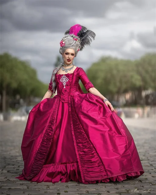 Pink Victorian Style Outfits 18th Century Victorian Rococo Dress