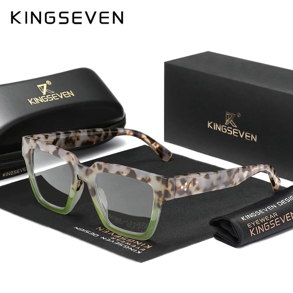 KINGSEVEN Unisex Stylish Thick Frame Reading Glasses