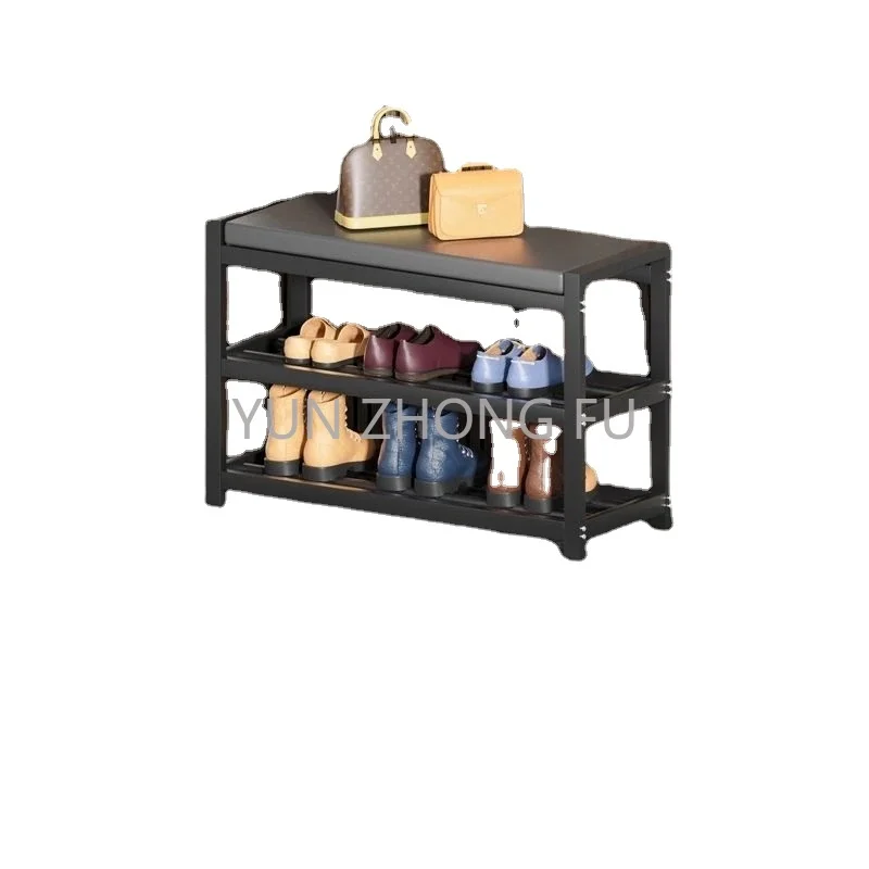 

Multi-Layer Shoe Rack Livingroom Entry Hallway Seat Stool Storage Cabinet Solid Shoe Bench Shelves Home Furniture