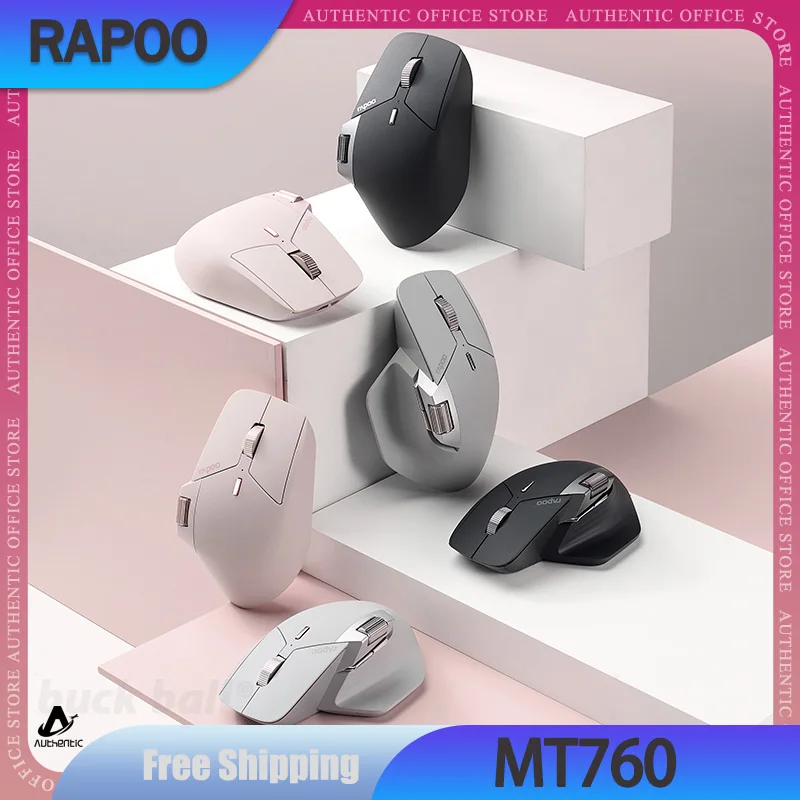 

Rapoo MT760 Gamer Mouse 3Mode 2.4G Bluetooth Wireless Mouse Lightweight Mute Mouse Office E-sport Gaming Mice For Windows Gifts