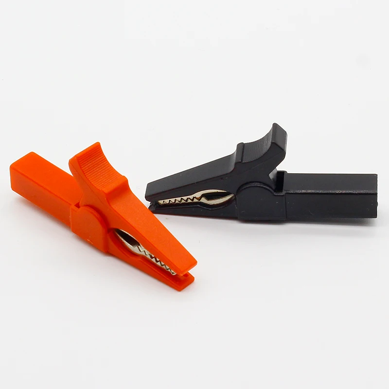 Battery test clip 55MM HV alligator clip for banana plug 4mm multimeter pen cable probes crocodile 2PCS