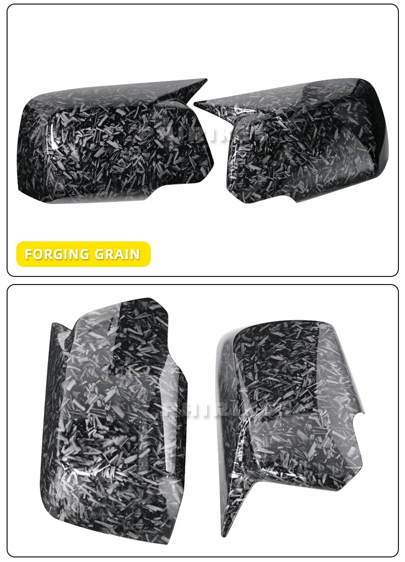 Hochwertige, strukturierte Rückspiegelabdeckungsaufkleber aus Kohlefaser für die Modelle BMW X3 E83 2003–2010 – Detail 8