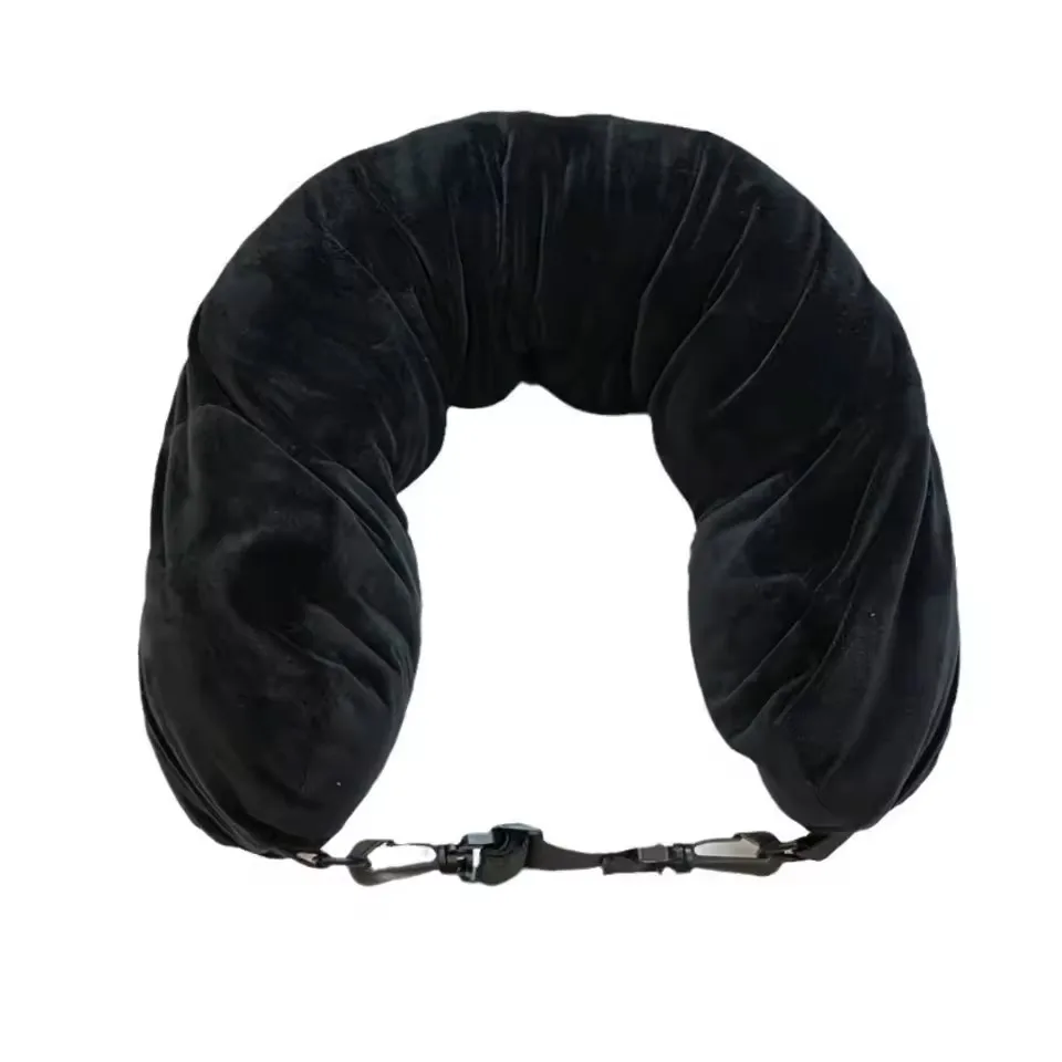 Deluxe Adjustable Travel Pillow with Storage Pouch - Comfortable & Lightweight Neck Support