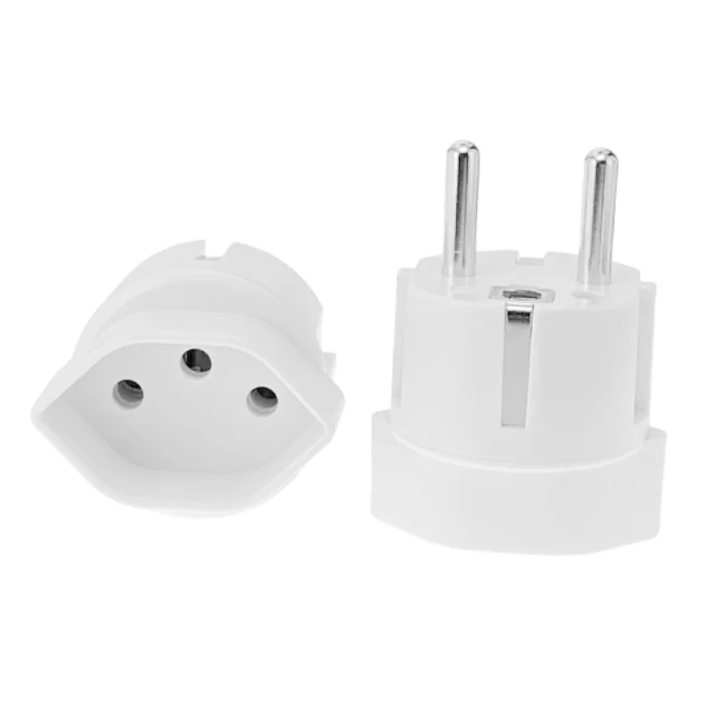 Swiss To Europe Plug Adapter 13A 250V Type J to Type E/F European Converter plug adapter power plug adapter