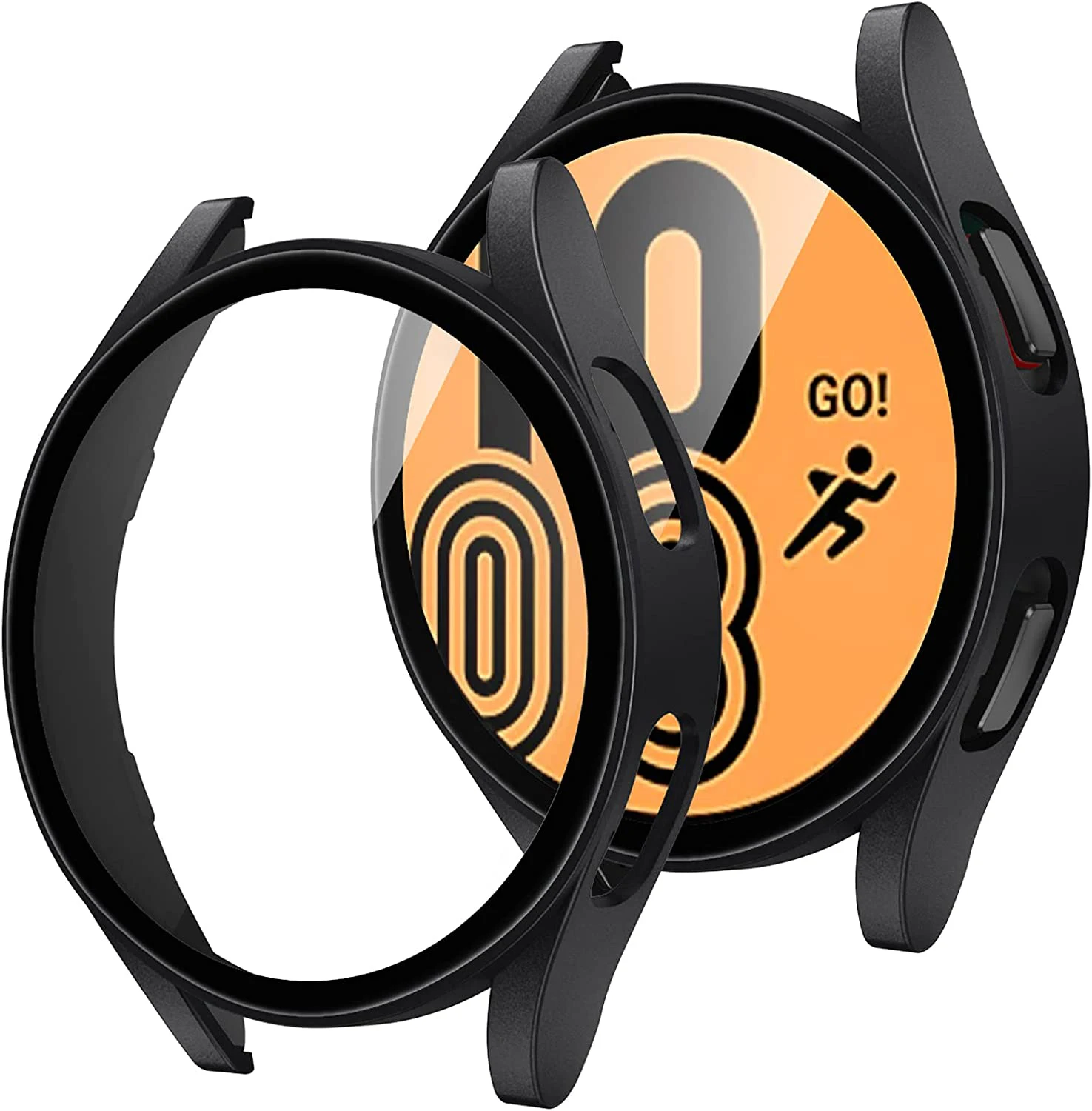 All-In-One Glass and Protective Case for Smartwatches - Anti-Fall Bumper Cover with Screen Protector