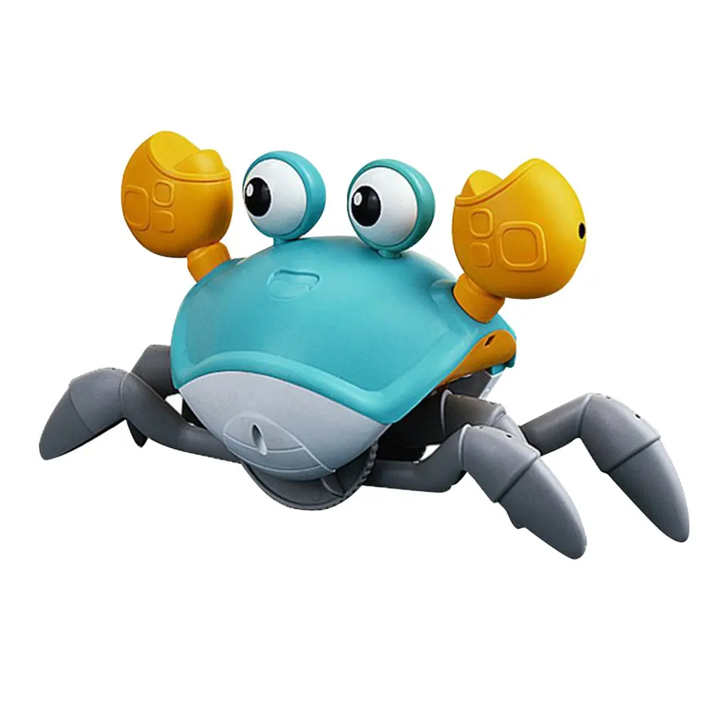 цена Kids Induction Escape Crabs Crawling Toy Electric Pet Musical Toys Children's Birthday Gifts Educational Toy Toddler Dancing Toy