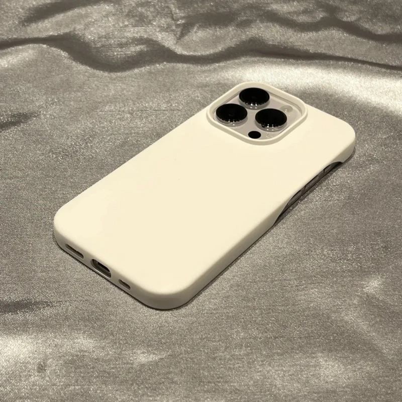 Luxurious Frameless Soft Silicone Cooling Phone Case in Solid Colors
