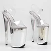 Leecabe 23CM/9inches PVC upper  plating Platform Sexy  High Heels Sandals Pole Dance shoes 1