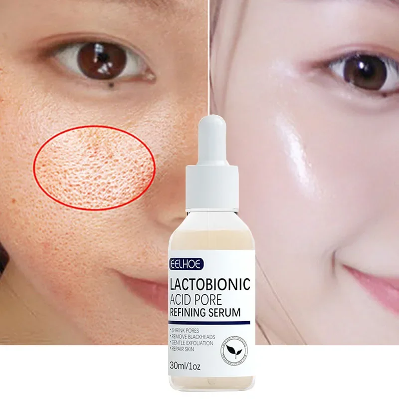 

EELHOE Lactobionic Acid Pore Shrinking Serum Skin Elastic and Delicate Repair Lotion Cleansing Blackheads Skin Cream