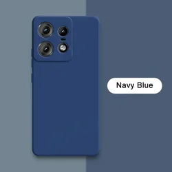 Liquid Silicone Matte Soft Case with Candy Color and Camera Lens Protection for Moto Edge 50 Fusion (Blue)