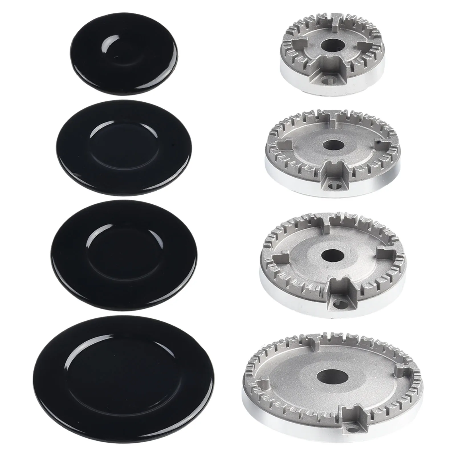 

Set Oven Gas Stove Burner Crown Flame Cap Gas Burner Flame Cap Fits Most Gas Stove Burner Cookware Parts