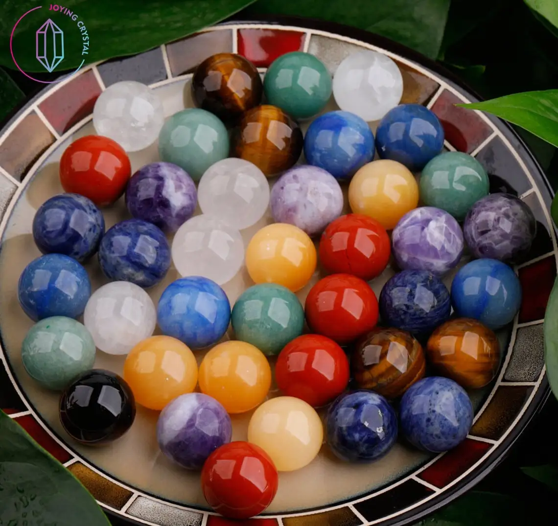 

25mm Small Crystal Sphere Ball,Smooth Stone Sphere,Gemstone Ball,Meditation Stone Ball,Healing Reiki Pocket Stone,Home Decor