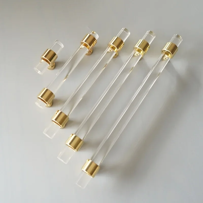 Various Sizes Modern Style Black Acrylic Drawer Knobs T Bar Handle Bathroom Pulls Kitchen Cabinet Door Handle Pull 160mm