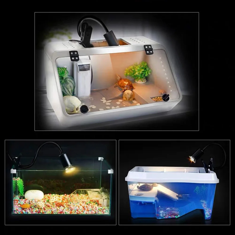 1-3pcs Reptile Lamp 25/50/75W UVA+UVB 3.0 Pet Heat Lamp Bulb Turtle Basking UV Light Bulbs Amphibians Lizard Temperature Control 4