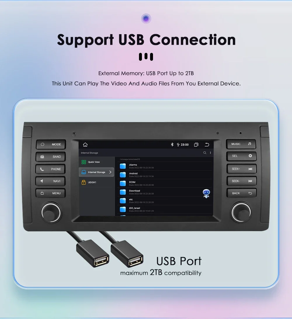 7 zoll Carplay Android Auto Auto radio Für BMW 5 Serie е39 X5 E53 1996-2007 multimedia-player GPS Autoradio 2din 4G BT Bildschirm – Detail 28