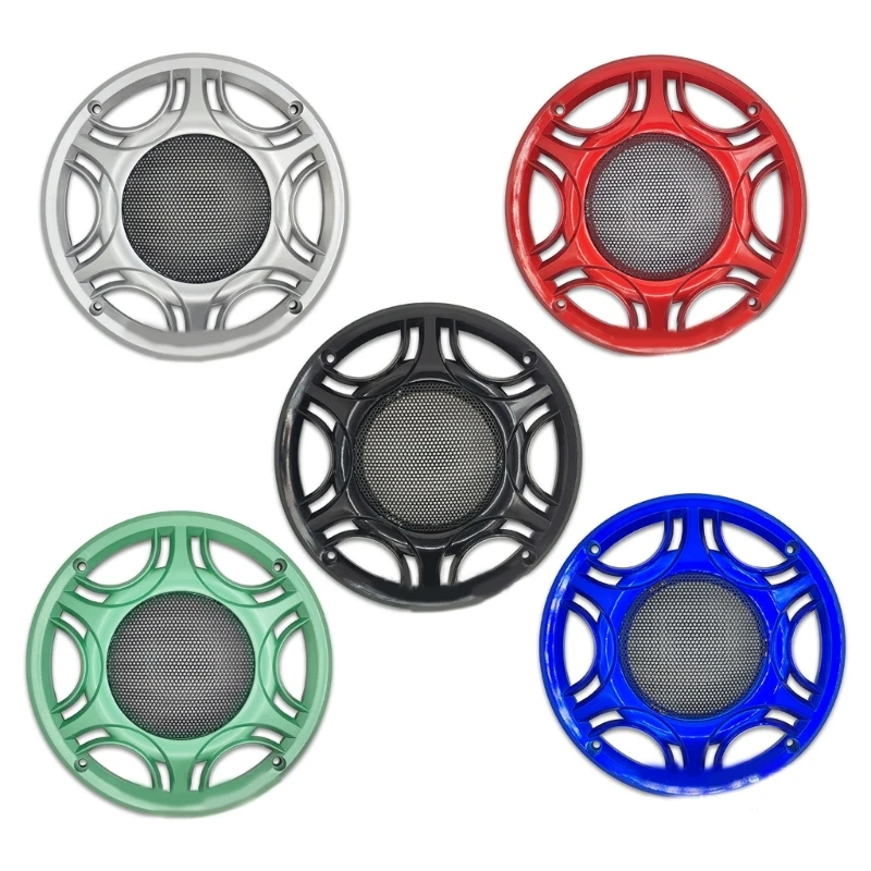 1PC 6 Inch Car Speaker Grill Cover Guard Protector with Black Metal Mesh Speaker Decorative Circle 1