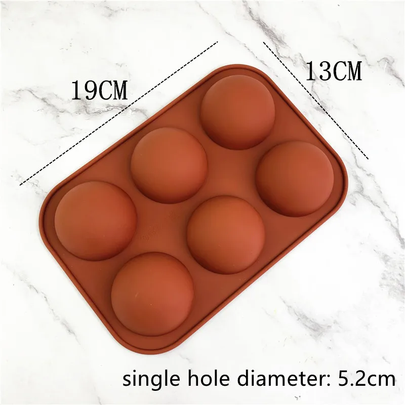 DIY 3D Ball Round Half Sphere Silicone Molds for Baking Pudding Mousse Chocolate Cake Decoration Mold Kitchen Accessories Tools