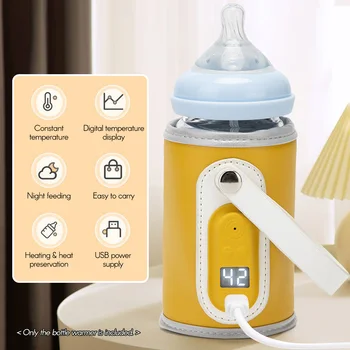 Baby Bottle Warmer Milk Heating Keeper with Constant Temperature Warming for Breastfeeding Night Feeding Daily Use Travel