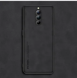 Premium PU Leather Shockproof Case for Red Magic 8 Pro (Black)