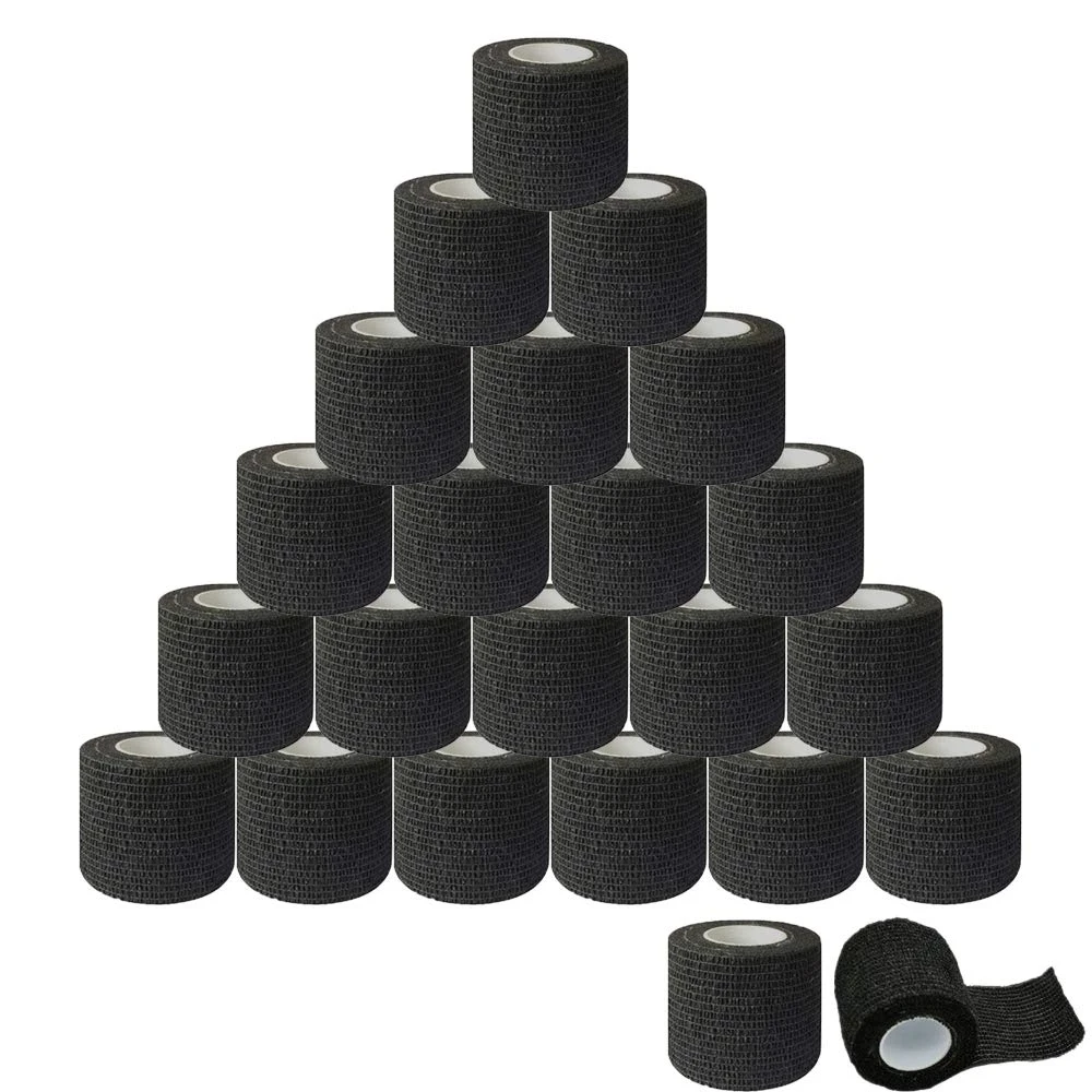 421000-811278.jpg Sb889508bd2d04781aa568be64292c50c1 5/10/15/20 Black Tattoo Grip Bandage Cover Wraps Tapes Nonwoven Waterproof Self Adhesive Finger Protection Tattoo Accessories Mallzona