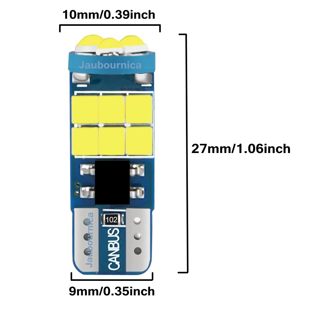 2PCS ο T10 W5W   LED ڵ   ׸    ڵ WY5W 168 501 2825   ̵  12V