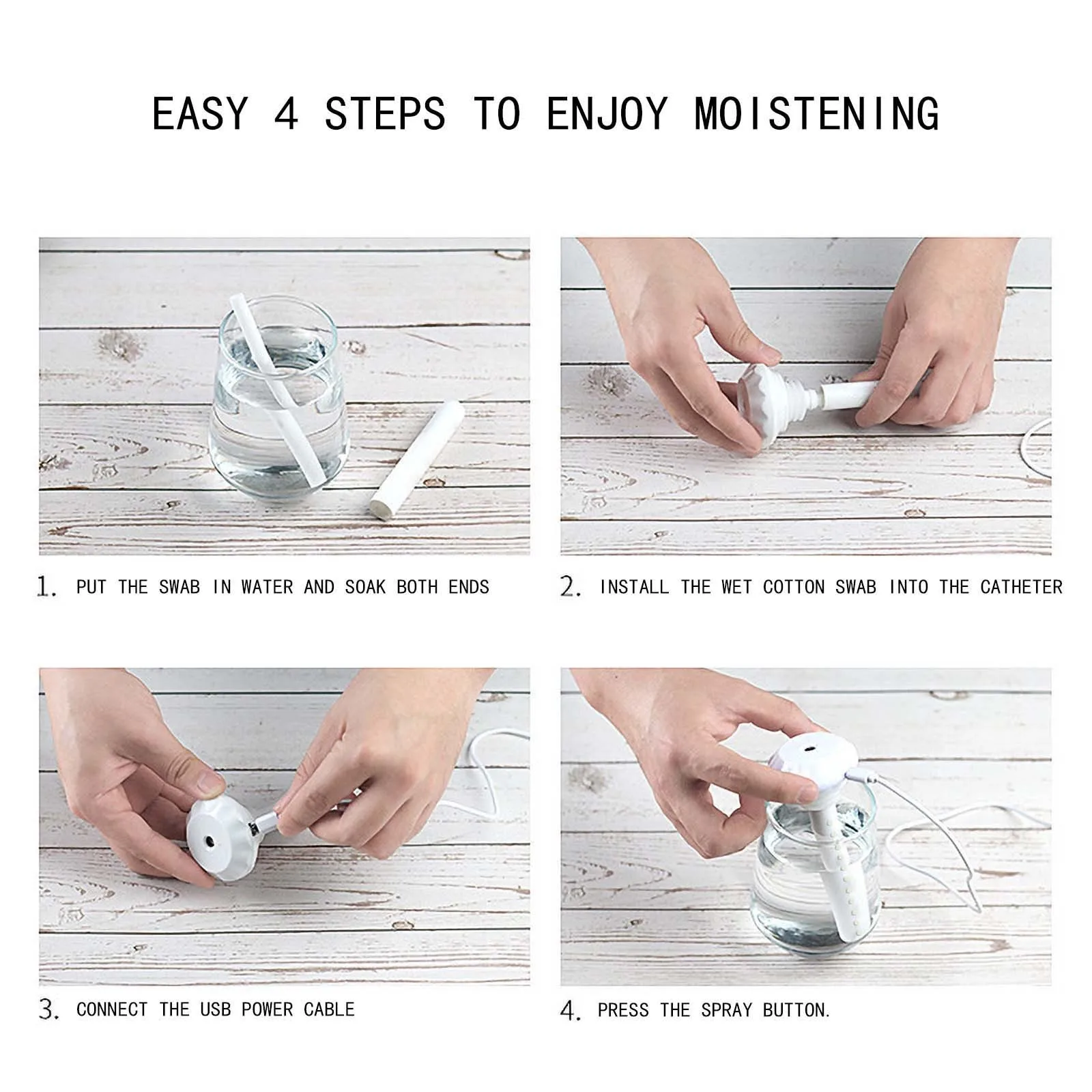 X7 휴대용 USB 공기 가습기 아로마 다이아몬드 기관총 병 홈 오피스 안개 제조기 분리형 가습