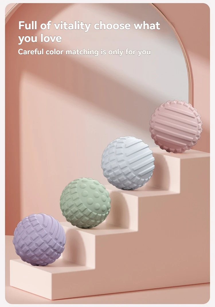 Durable Handheld Deep Tissue Massage Ball Acupressure Myofascial Pain Relief Foot Shoulder Neck Muscle Relaxation Yoga Fitness